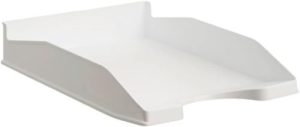 C/6 BANDEJA SOBREMESA PLASTICO COLOR BLANCO PA 345X255X60MM