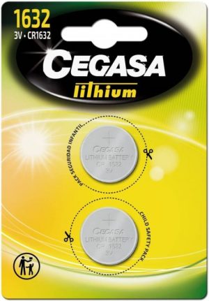 BLISTER PILA CEGASA LITIO BOTON CR1632 3V BT BL2