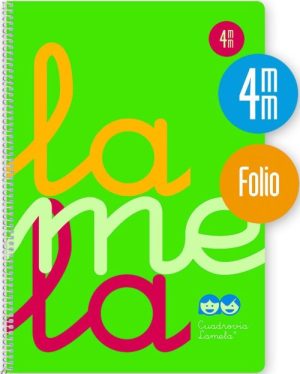 CUADERNO ESPIRAL Fº 80H 90G 4MM VERDE CUADROVIA PP.