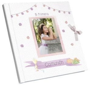 LIBRO FOTOS COMUNION NIÑA LUCES