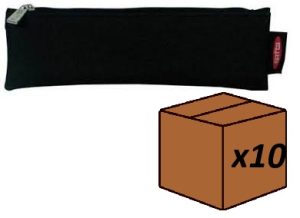 (PACK 10U.) PORTATODO ESTRECHO 20X6CM COLOR NEGRO BASICO
