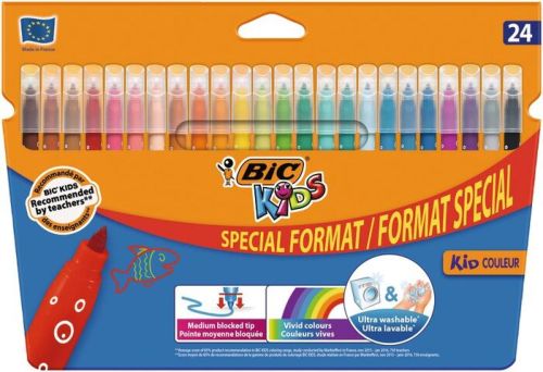 ESTUCHE 24 ROTULADORES KID COULEUR PUNTA MEDIA BIC