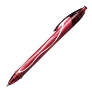 C/12 BOLIGRAFO BIC GEL-OCITY QUICK DRY COLOR ROJO
