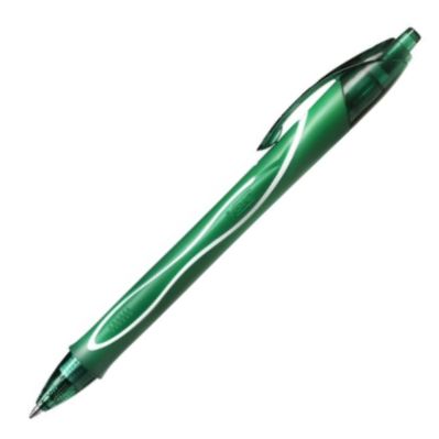 C/12 BOLIGRAFO BIC GEL-OCITY QUICK DRY COLOR VERDE