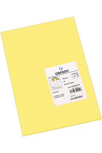 Paq/50 cartulinas a4 amarillo limon iris