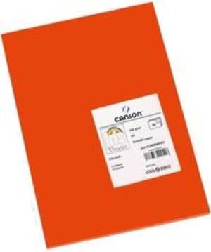 Paq 25 cartulinas iris 50x65 cm. color tomate 185 g.