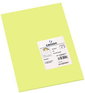 Paq 25 cartulinas iris 50x65 cm. color verde manzana 185 g.
