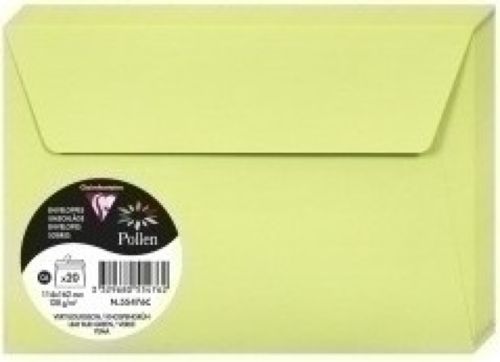 PAQ/20 SOBRE POLLEN 114X162 COLOR VERDE YEMA