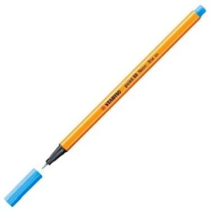 C/10 stabilo point 88 azul fluorescente nº031 punta de fibra 0,4mm