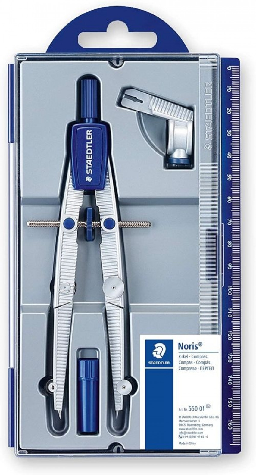 ESTUCHE BIGOTERA CON ADAPTADOR NORIS CLUB 550 STAEDTLER - Imagen 2