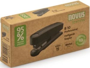 Grapadora métal b10 fc novus re-new 20h grapas nº10