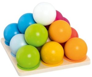 JUEGO DE CLASIFICACION PIRAMIDE DE BOLAS 15 PZS