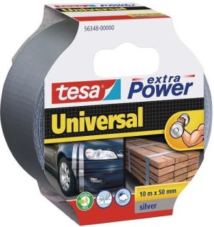 CINTA ADHESIVA AMERICANA TESA 10MX55MM EXTRA POWER PLATA