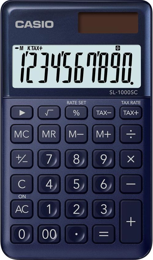 CALCULADORA BOLSILLO SL-1000SC COLOR AZUL MARINO