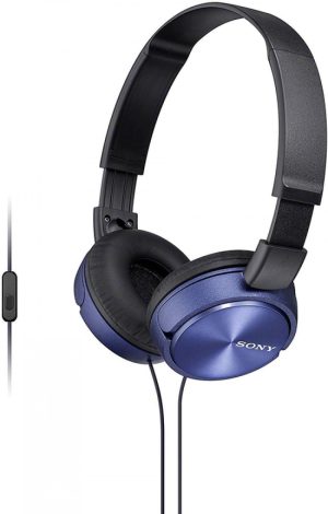 AURICULARES SONY MDRZX310APL AZUL CON MICROFONO JACK 3.5