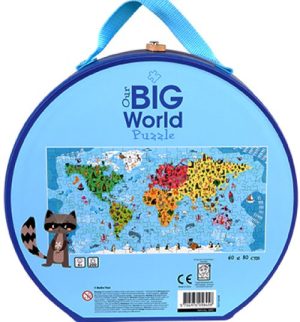 Nuestro gran mundo puzzle maleta 200 piezas
