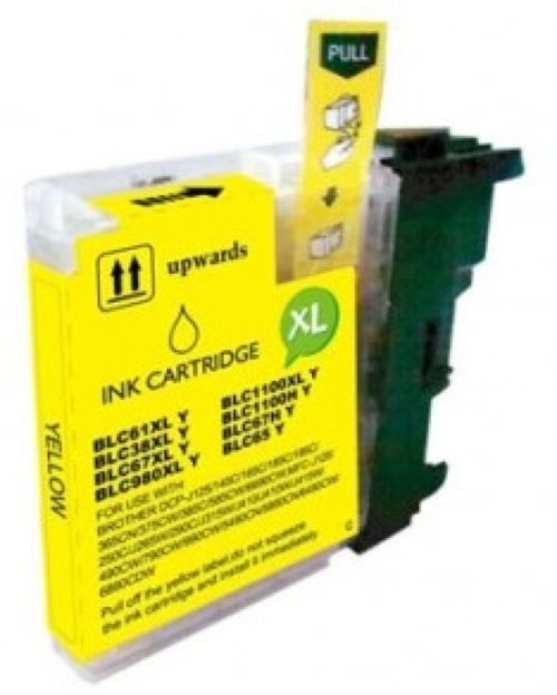 CARTUCHO TINTA COMPATIBLE BROTHER LC980XL/LC1100XL AMARILLO