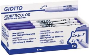 C/12 ROTULADOR ROBERCOLOR AZUL GIOTTO WHITEBOARD MARKER