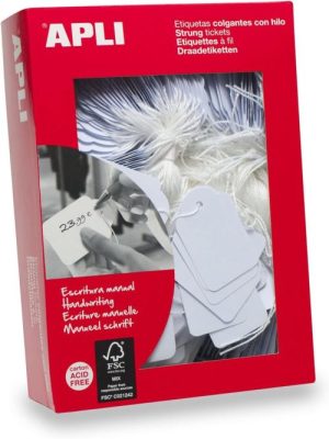 C/1000 ETIQUETAS COLGANTES MANUALES 9X24MM