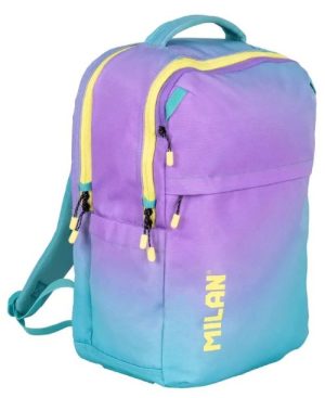 Mochila 5 cremalleras 25l. colección Sunset turquesa