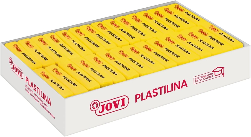 C/30 TACOS PLASTILINA JOVI 70 PEQUEÑA 50G. AMARILLO