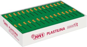 C/30 TACOS PLASTILINA JOVI 70 PEQUEÑA 50G. VERDE OSCURO