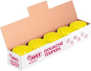 C/5 botes tempera amarillo limon 35ml jovi