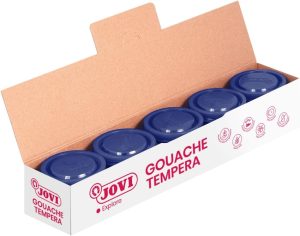 C/5 BOTES TEMPERA JOVI 35ML AZUL ULTRAMAR