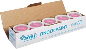 ESTUCHE 5 BOTES PINTURA DEDOS JOVI 125ML MAGENTA