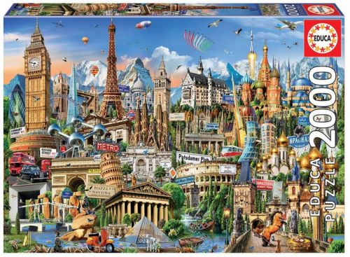 SIMBOLOS DE EUROPA PUZZLE 2000 PIEZAS