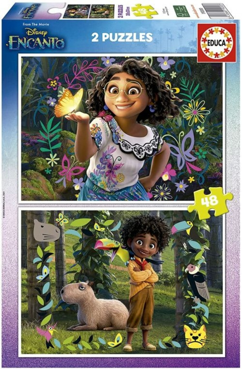 2 PUZZLES DE 48 PIEZAS ENCANTO DISNEY