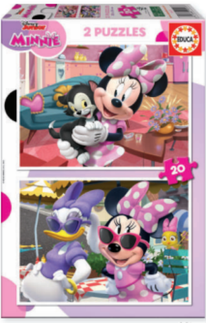 MINNIE MOUSE PUZZLE 2X20 PIEZAS