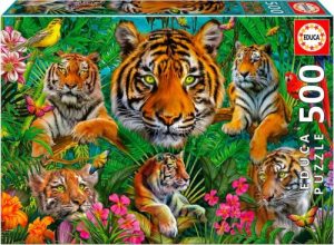 PUZZLE 500 PIEZAS JUNGLA DE TIGRES