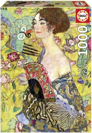 PUZZLE 1000 PIEZAS DAMA CON ABANICO, GUSTAV KLIMT