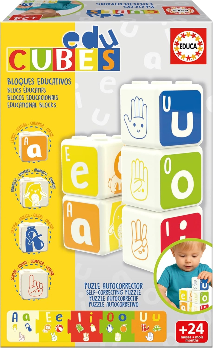 JUEGO EDUCUBES VOCALES