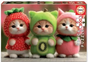 PUZZLE 200 PIEZAS GATITOS FRUTALES