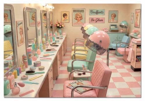PUZZLE 1000 PIEZAS RETRO GLAM SALON