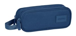 PORTATODO DOBLE SAFTA BASIC MARINO 21x8x6cm