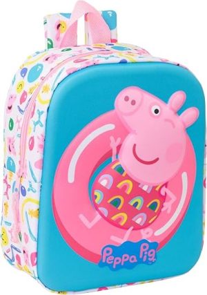 MOCHILA GUARDERIA 3D PEPPA PIG 3D 22x27x10cm