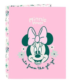 CARPETA FOLIO 4 ANILLAS MIXTAS MINNIE MOUSE MINTY 26,5x33x4cm