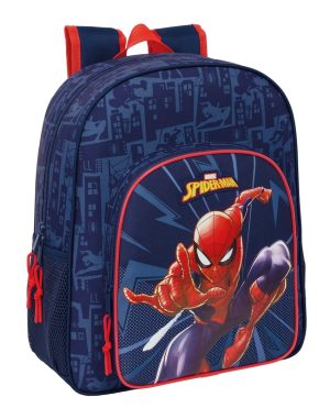 MOCHILA JUNIOR ADAPTABLE CARRO SPIDER-MAN 32x38x12cm