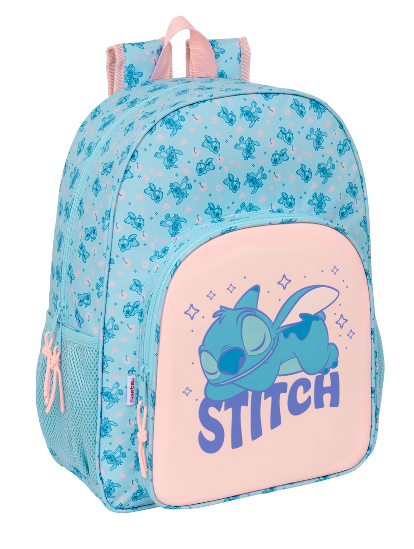 MOCHILA ADAPTABLE CARRO STITCH OHANA 33x42x14cm