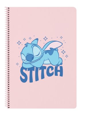 LIBRETA FOLIO 80 HOJAS TAPAS DURAS STITCH OHANA 21,5x31x1cm
