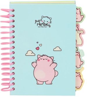 BLOC A6 120 HOJAS PEMBE THE PINK CAT 11,8x14,6cm