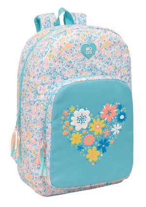 MOCHILA ADAPTABLE CARRO RECICLADO MOOS FIORI 30x46x14cm
