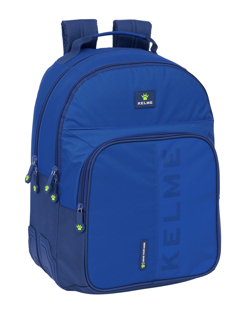 MOCHILA DOBLE ADAPTABLE CARRO KELME BLUE 32x42x15cm