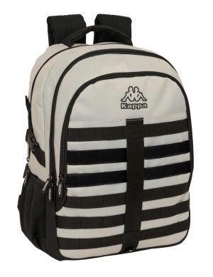 MOCHILA CROSS DOBLE KAPPA GREY 34x46x15cm