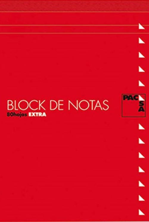Paq/10 bloc notas con tapa 4º 80h 60gr 4x4