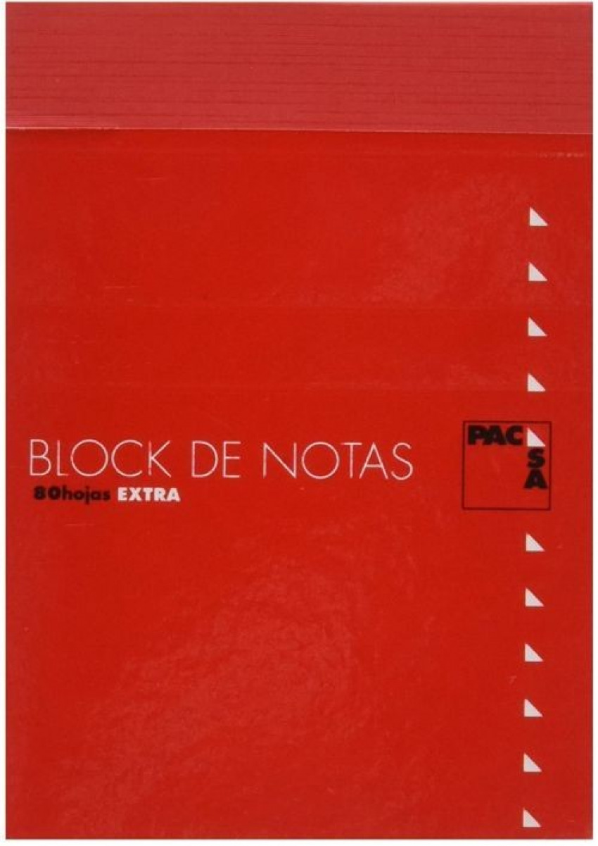 Paq/10 bloc notas con tapa 16º 80h 60gr 4x4