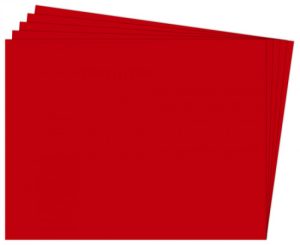 PAQ/25 CARTULINA FIXO 50X65 180G. ROJO NAVIDAD